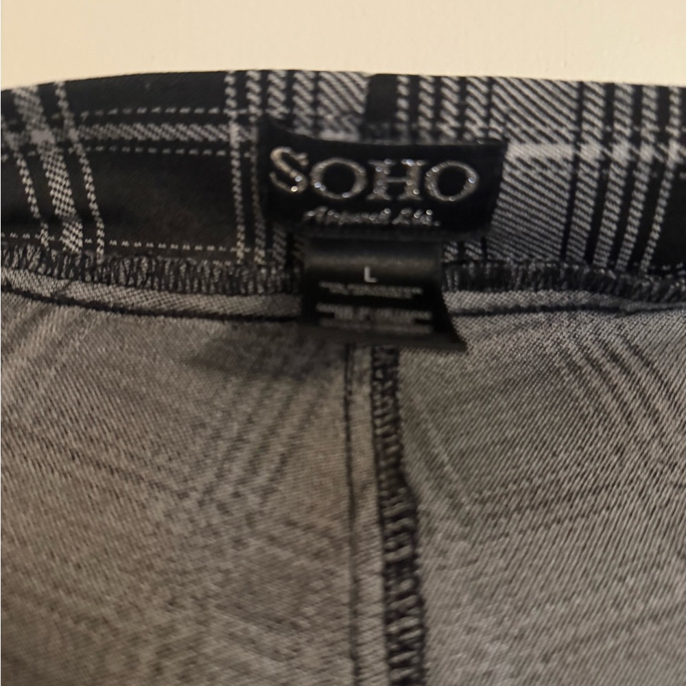 Soho Black and Gray Checkered Fashion